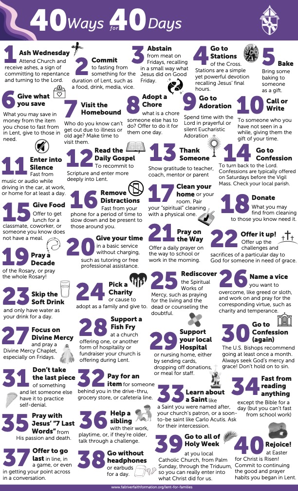 40 Ways in 40 Days